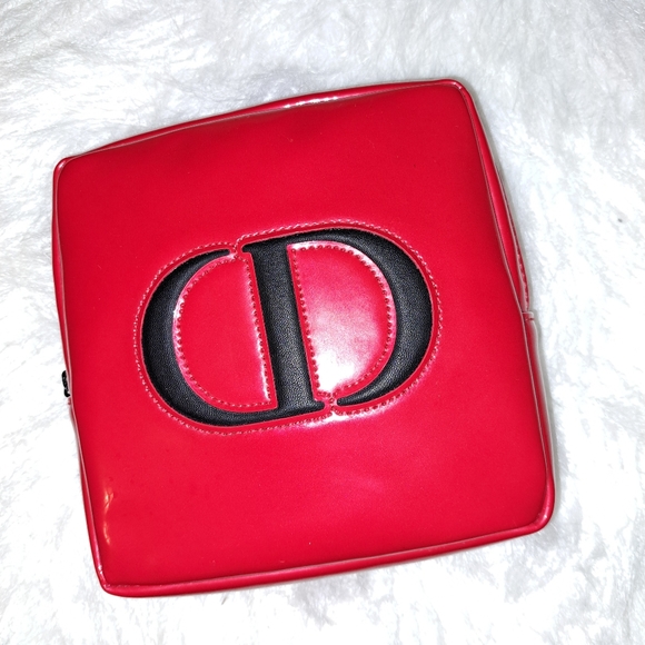Dior Handbags - Dior New Small Red and Black Patient Zip Bag. CD logo in Black. AUTHENTIC